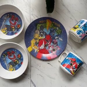 Power Rangers 1994 Kids Dinner Set